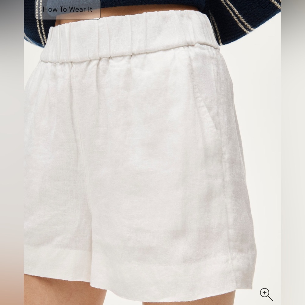J Crew tropez linen shorts- set of 2